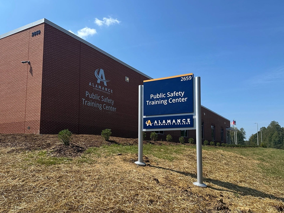 Alamance Community College Public Safety Training Center Outdoor Signs